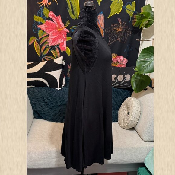 Forever21 Jersey A-Line Mini Swing Tank Dress, Black, Medium - Picture 6 of 12